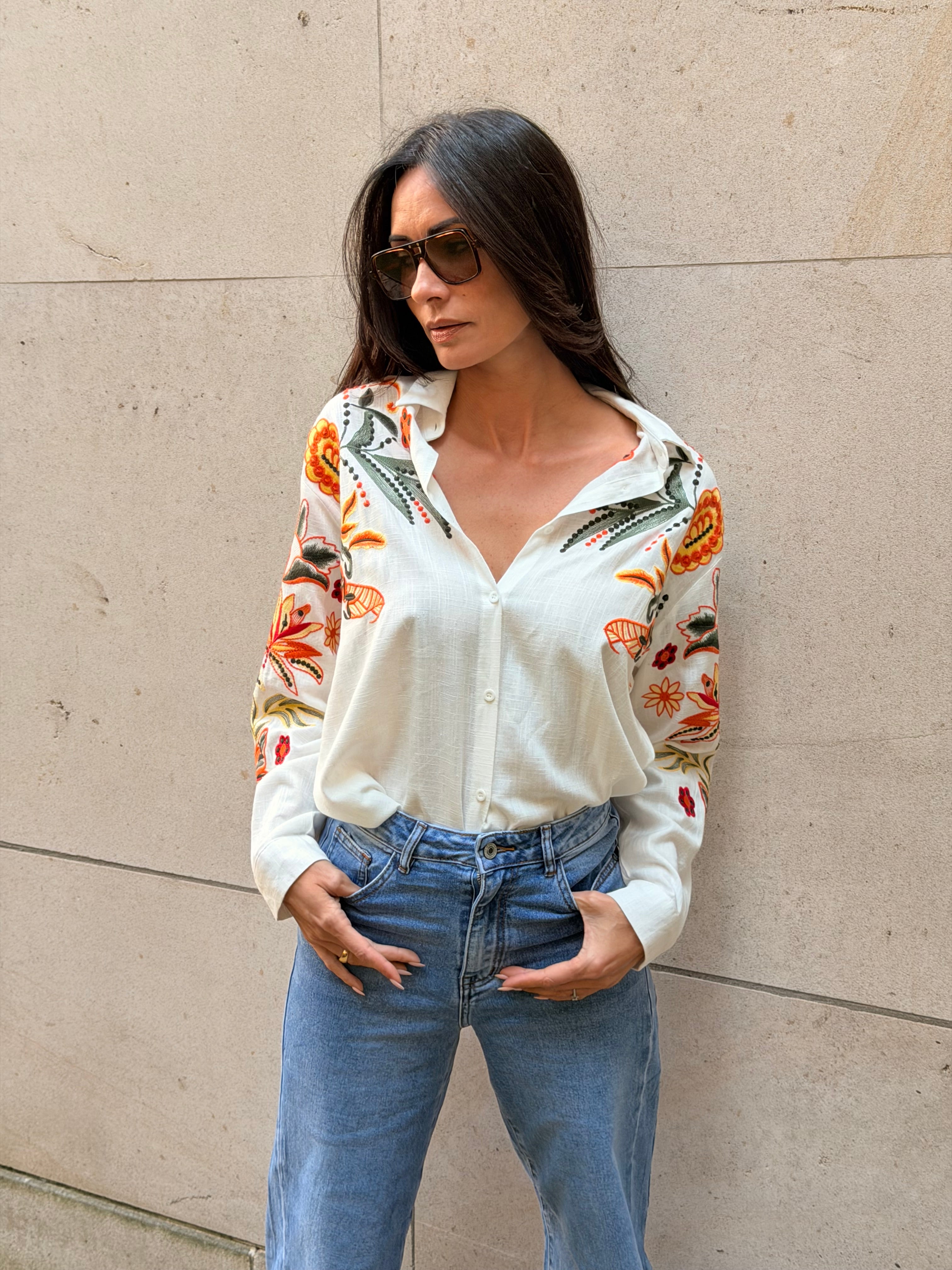 Camisa Gia - Blanco