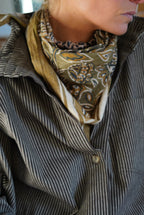 Tom Scarf Khaki Pattern
