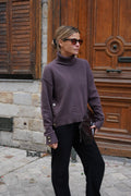 Mayeul Brown Turtleneck Sweater