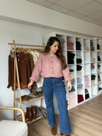 Honorine Heather Pink Cardigan