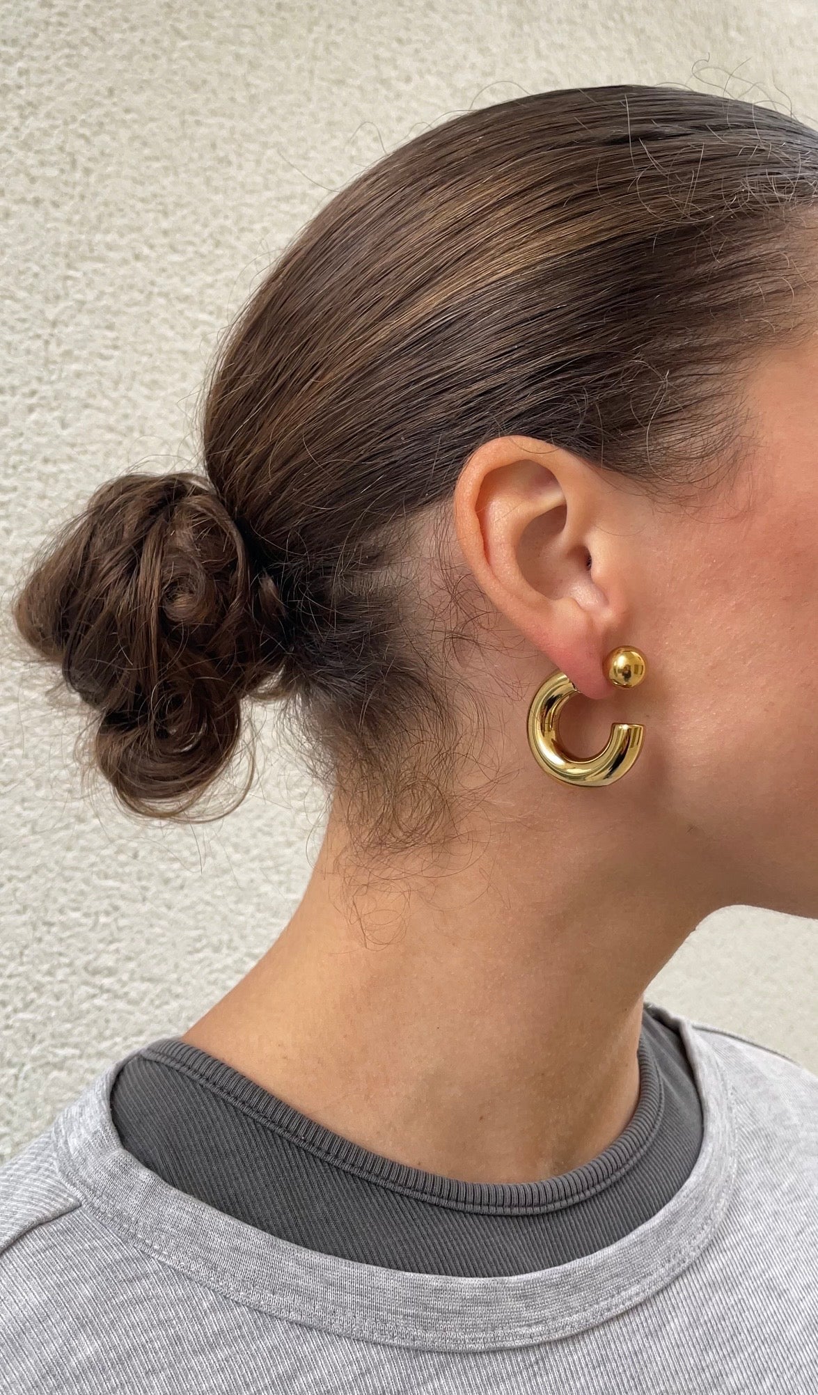 Reverse Hoop Earrings