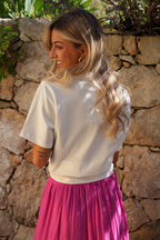 T-Shirt Santiags Coline - Blanc