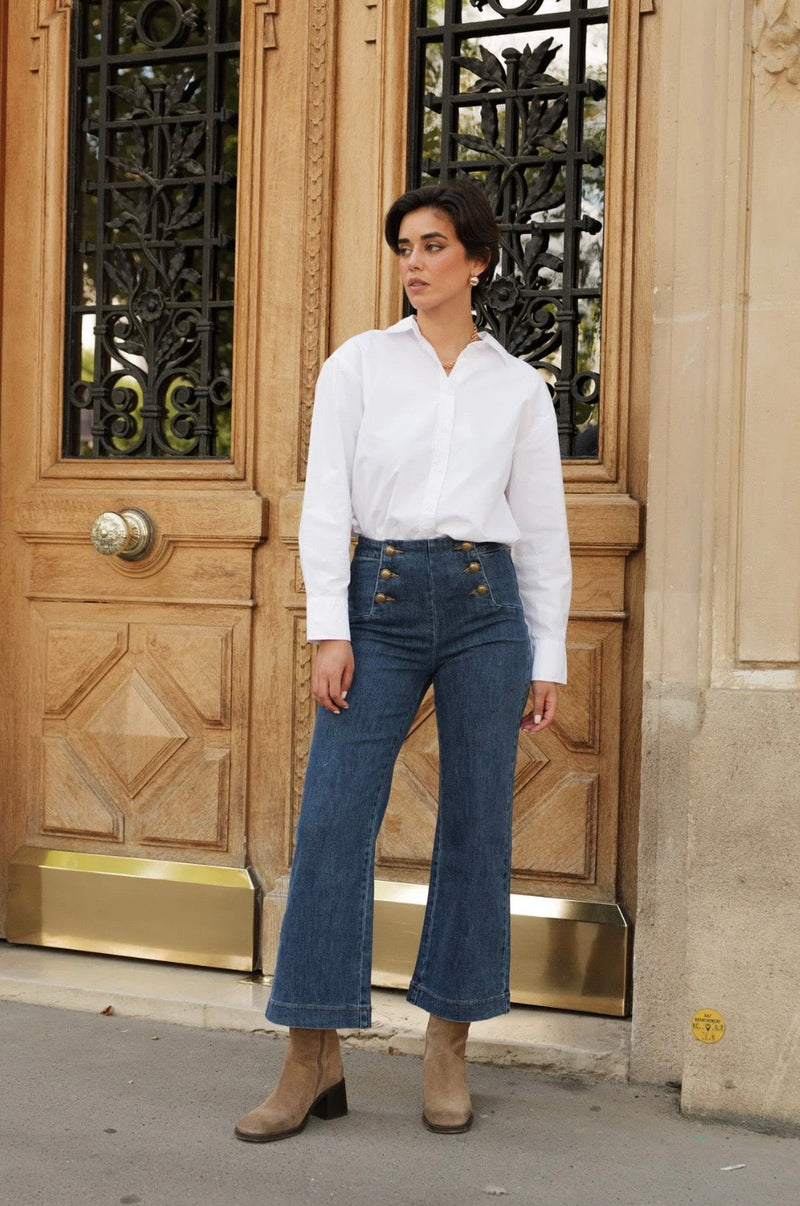 Victorine Dark Denim Jeans