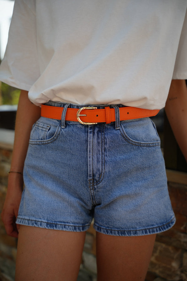 Ceinture Cuir Dallia - Orange