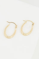 Créoles "Evin"  11Mm Or Jaune 375/1000