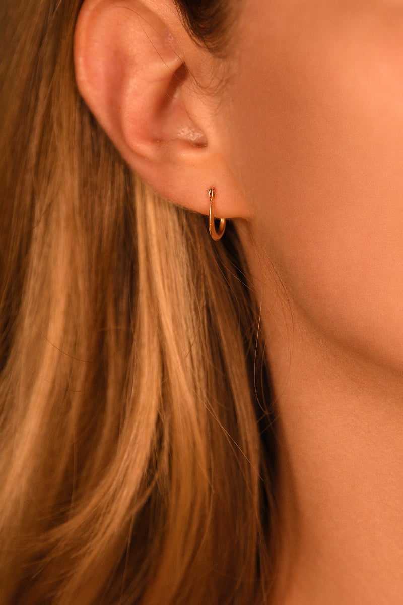 Créoles "Garance" 9Mm Or Jaune 375/1000