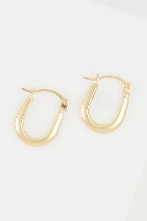 Créoles "Garance" 9Mm Or Jaune 375/1000