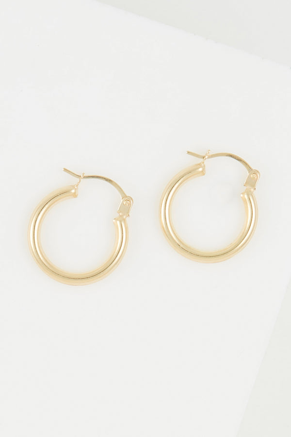 Pendientes Aros “Théa” 15Mm – Oro Amarillo