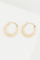 Créoles  "Constance" 18Mm Or Jaune 375/1000