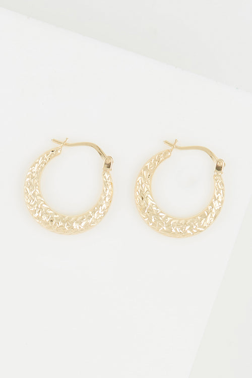 Créoles  "Constance" 18Mm Or Jaune 375/1000