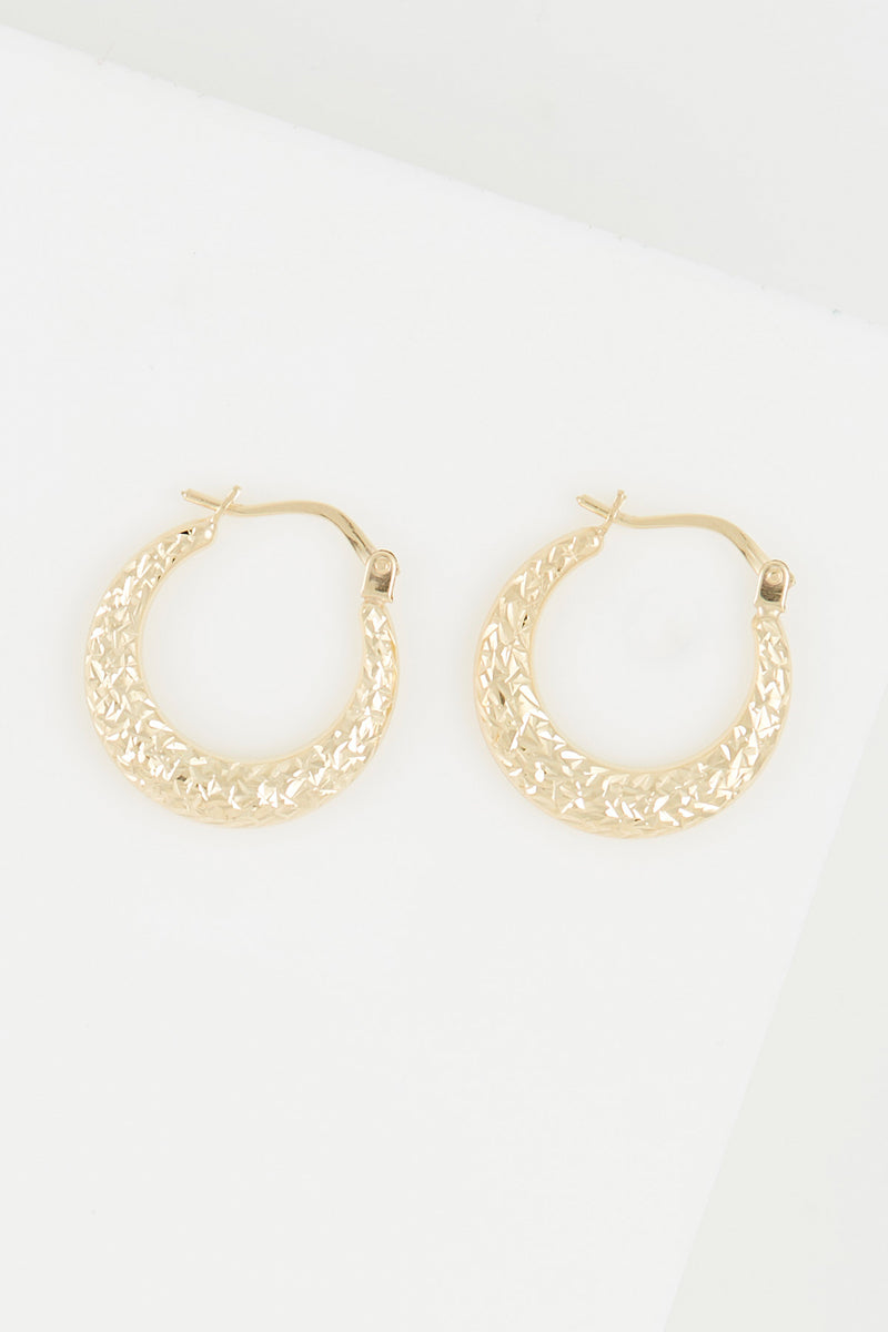 Créoles  "Constance" 18Mm Or Jaune 375/1000