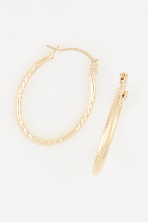 Pendientes Aros "Olivia" Oro Amarillo 375/1000 15Mm