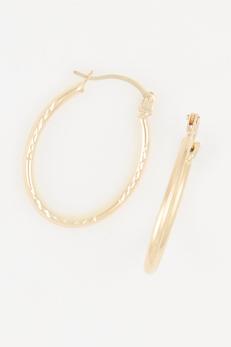 Pendientes Aros "Olivia" Oro Amarillo 375/1000 15Mm