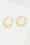 Pendientes Aros "Iseult" 15Mm Oro Amarillo 375/1000