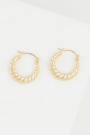 Créoles "Iseult" 15Mm Or Jaune 375/1000