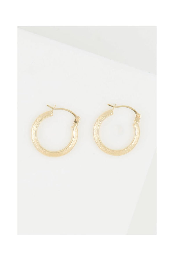 Pendientes Aros "Nina" 15Mm Oro Amarillo 375/1000