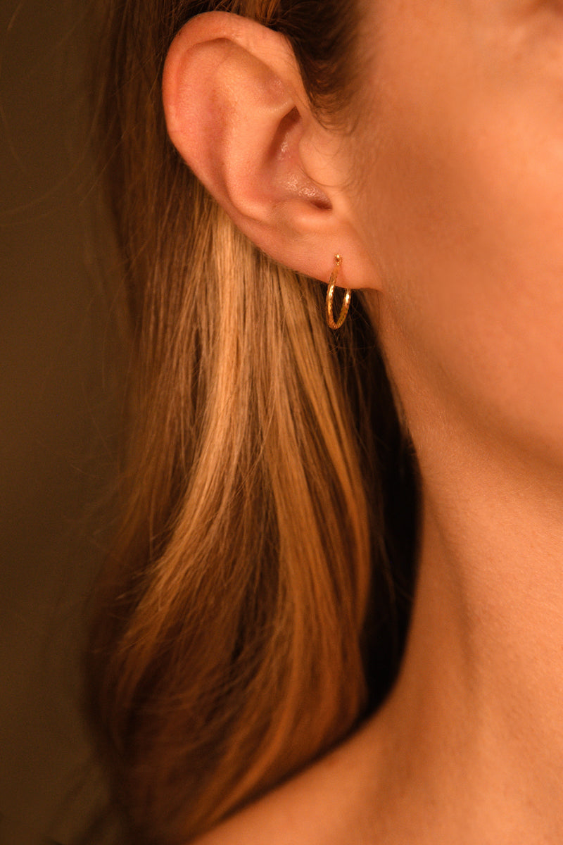 Creolen "Nina" 15 mm Gelbgold 375/1000