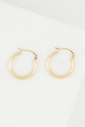 "Nina" Hoop Earrings 15Mm 375/1000 Yellow Gold