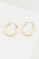 Créoles "Nina" 15Mm Or Jaune 375/1000