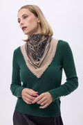 Kleine Bandana Efi - Beige Zwart - Dames