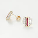 Boucles D'Oreilles "Raliona" D0,19/80 R0,48/8 - Or Jaune 375/1000