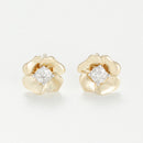 "Laëtitia" Earrings D0.04/14 - 375/1000 Yellow Gold