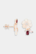 Boucles D'Oreilles "Lison" D0,03/14 Ps0,22/2 Rho0,41/2 Mop2,64/2 - Or Rose