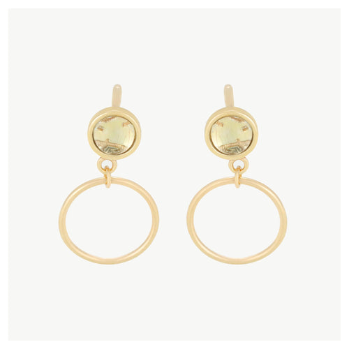 Boucles D'Oreilles "Zoe" Or Jaune 375/1000
