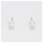Pendientes "My Pearl" - Oro Blanco 375/1000 Perlas Blancas