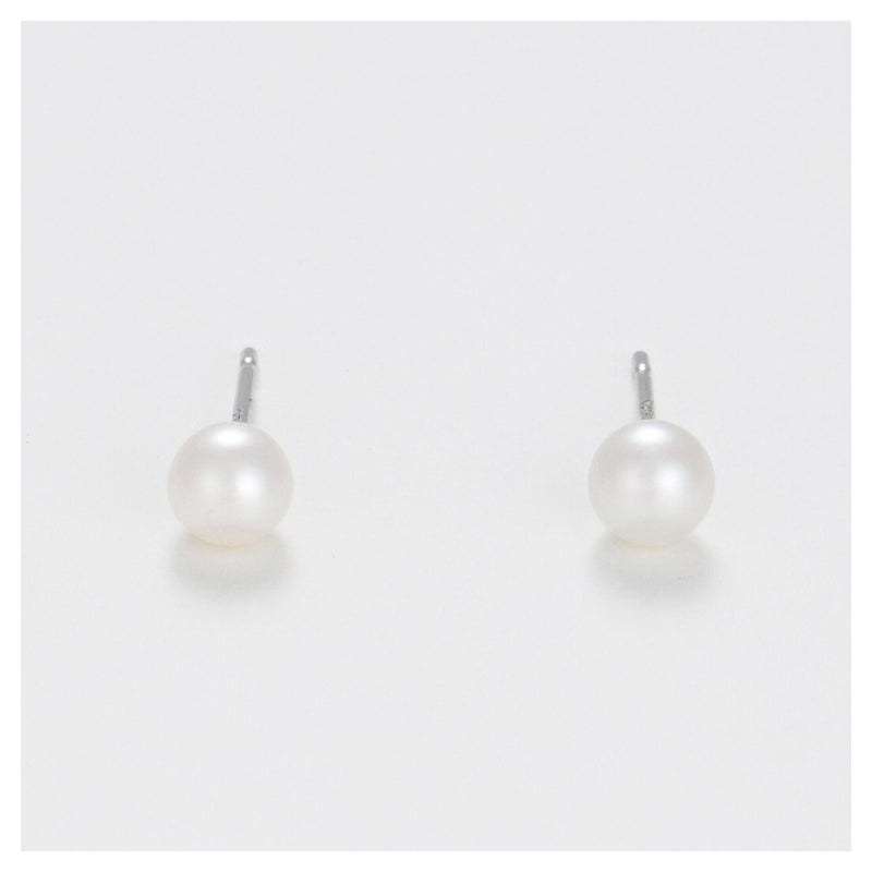 Boucles D'Oreilles "My Pearl" - Or Blanc 375/1000 Perles Blanches