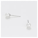 Boucles D'Oreilles "My Pearl" - Or Blanc 375/1000 Perles Blanches