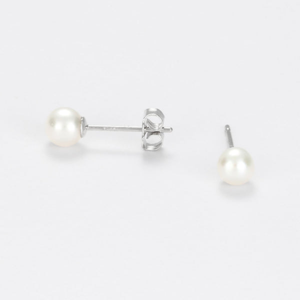 Pendientes “My Pearl” Oro Blanco 375/1000 Perlas Blancas - Oro Blanco 375/1000