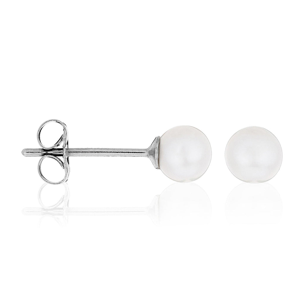 Pendientes "My Pearl" - Oro Blanco 375/1000 Perlas Blancas