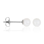 Pendientes "My Pearl" - Oro Blanco 375/1000 Perlas Blancas