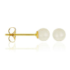 “My Pearl” Earrings – 375/1000 Yellow Gold White Pearls