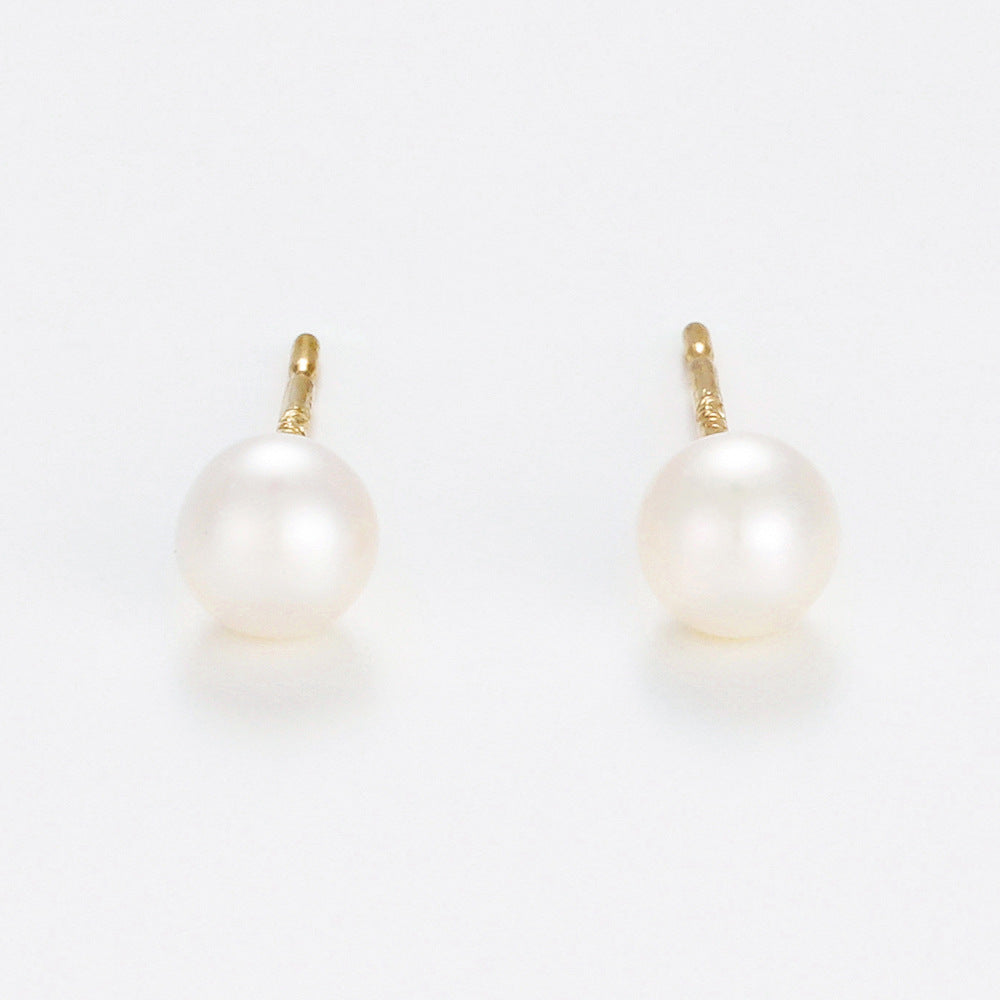 Boucles D'Oreilles "My Pearl" Or Jaune 375/1000 Perles Blanches