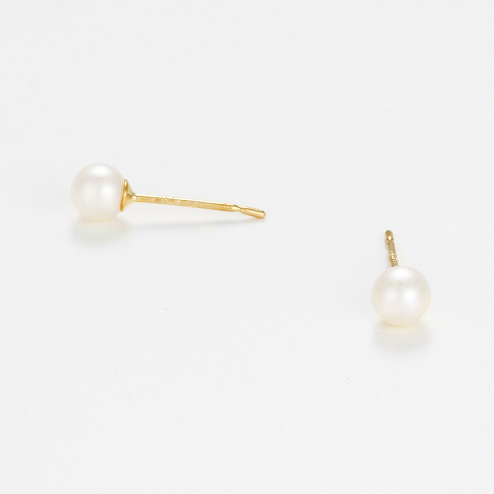 Boucles D'Oreilles "My Pearl" Or Jaune 375/1000 Perles Blanches