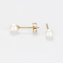 Boucles D'Oreilles "My Pearl" Or Jaune 375/1000 Perles Blanches - Or Jaune 375/1000
