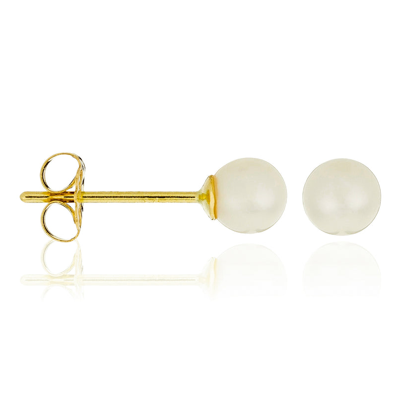 Pendientes My Pearl - Oro Amarillo Perlas Blancas