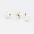 Boucles D'Oreilles "My Pearl" Or Jaune 375/1000 Perles Blanches - Or Jaune 375/1000