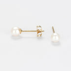 Boucles D'Oreilles "My Pearl" Or Jaune 375/1000 Perles Blanches - Or Jaune 375/1000