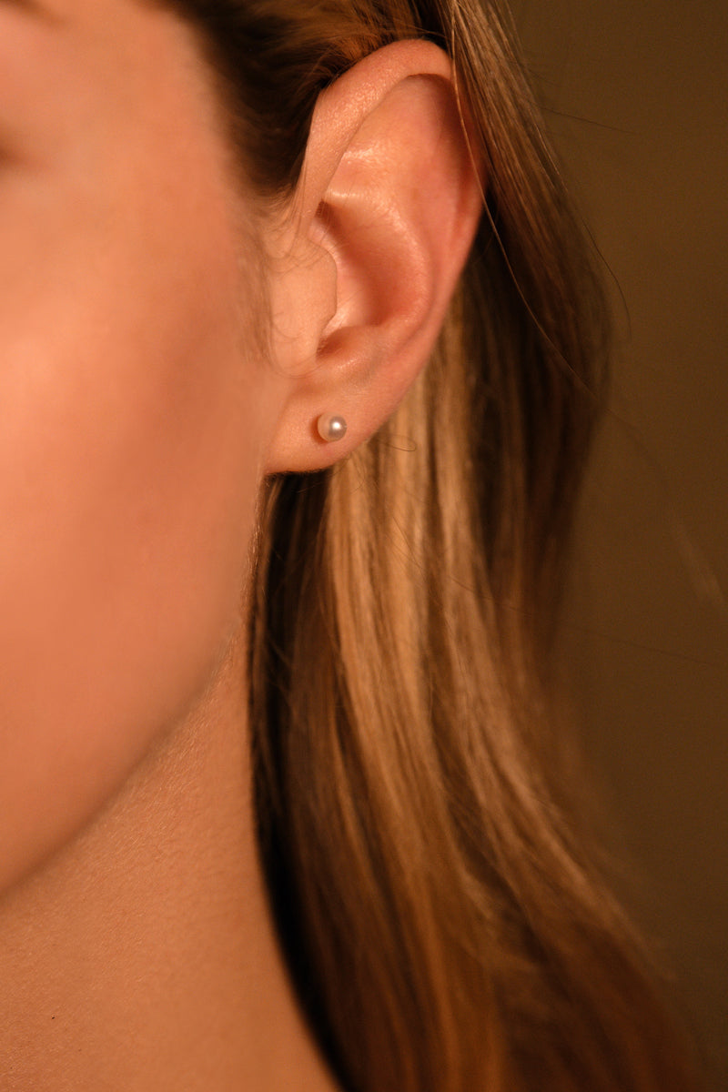 Boucles D'Oreilles "My Pearl" Or Jaune 375/1000 Perles Blanches