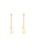 "Etoiles Pendantes" Earrings in 9ct Yellow Gold (375/1000)