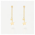 Pendientes “Estrellas Colgantes” – Oro Amarillo 375/1000