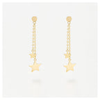 Pendientes “Estrellas Colgantes” – Oro Amarillo 375/1000