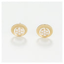 Boucles D'Oreilles  "Tara" Or Jaune  375/1000 Et Zirconium