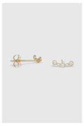 Boucles D'Oreilles "Eli" Or Jaune 375/1000 Et Zirconium