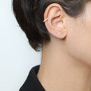 Bijou Cartilage Unitaire "Shining Ear Cuff" - Or Blanc 375/1000