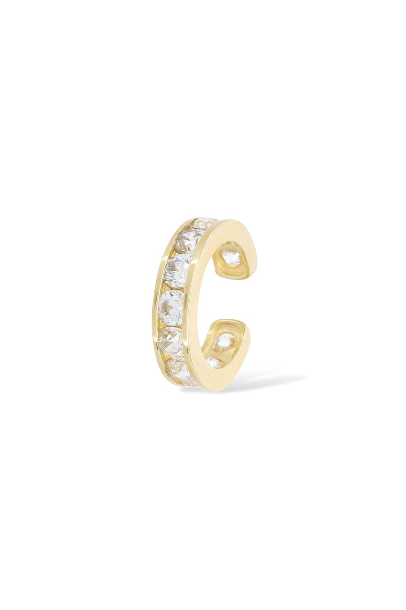 Bijou Cartilage Unitaire "Shining Ear Cuff" Or Jaune 375/1000