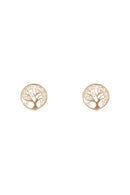 Pendientes “Árbol de la Vida” Oro Amarillo 375/1000 y Circonitas